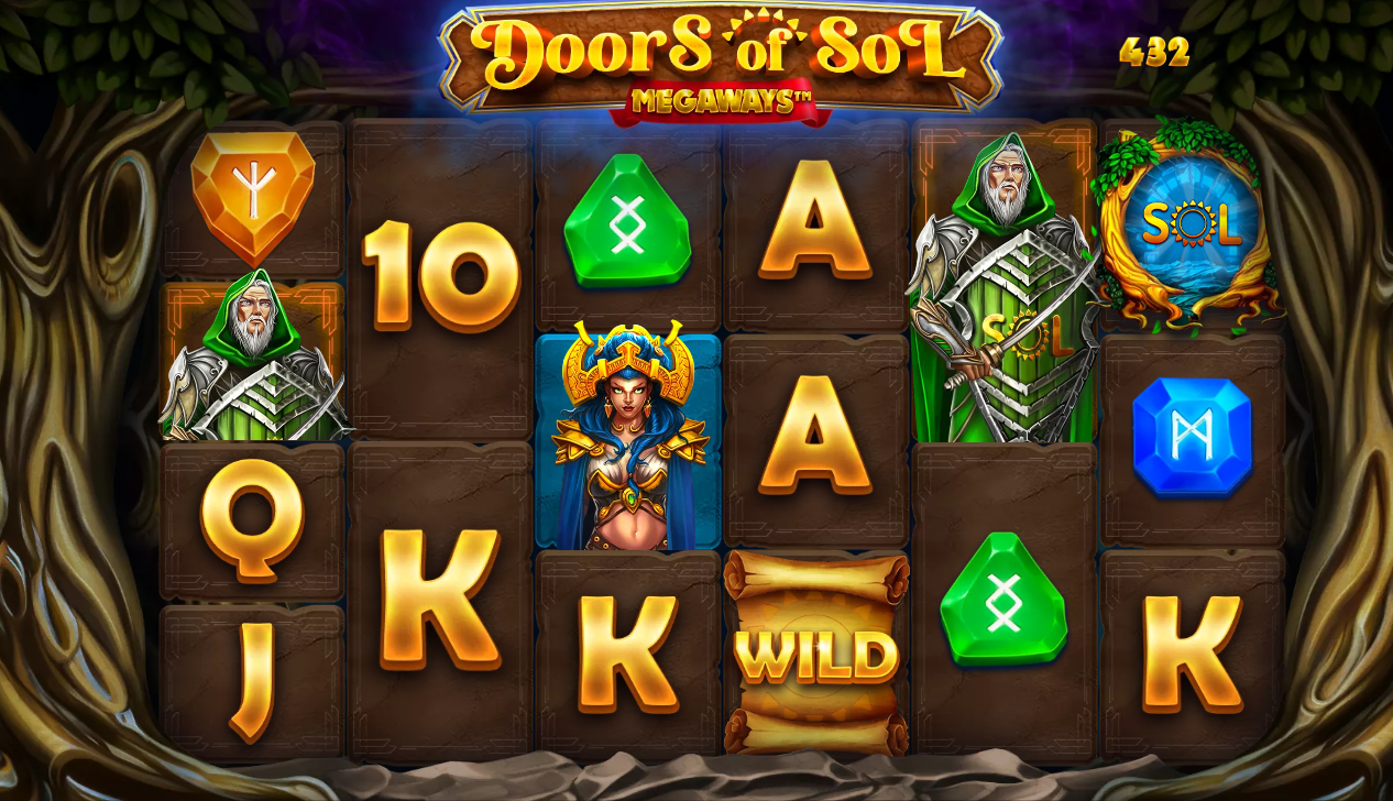 Бонусный слот Слот Doors of Sol для игры с бонусом