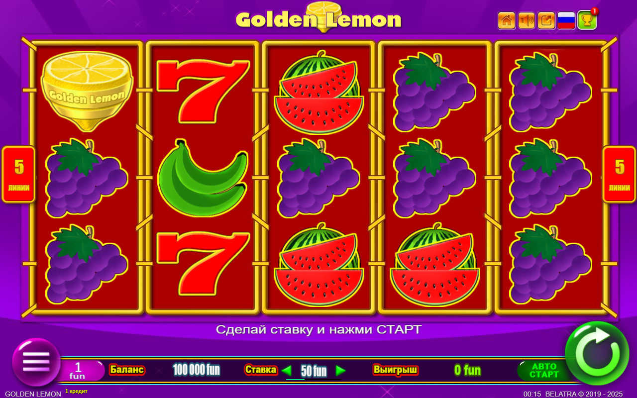 Голден Лемон Слот Golden Lemon