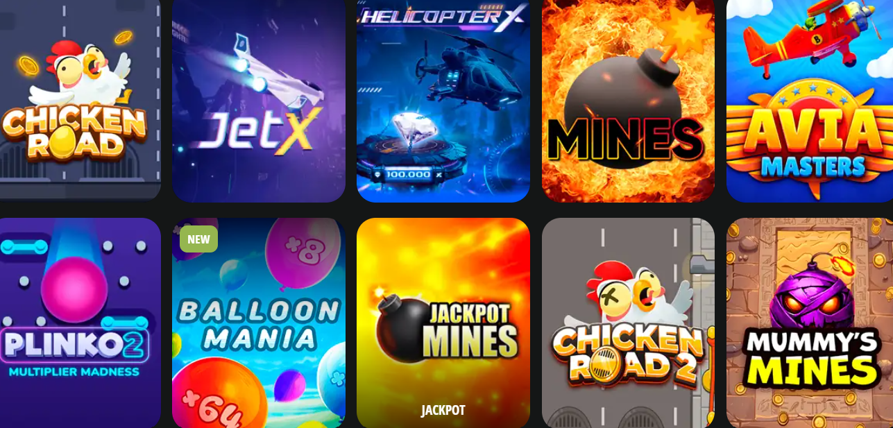 Краш игры - Игровые автоматы Игры Instant Games в Sol